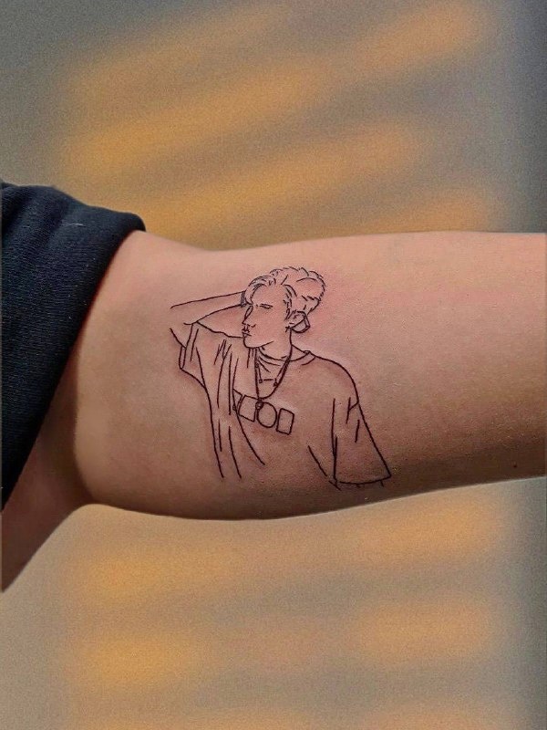  Тату "силуэт" 