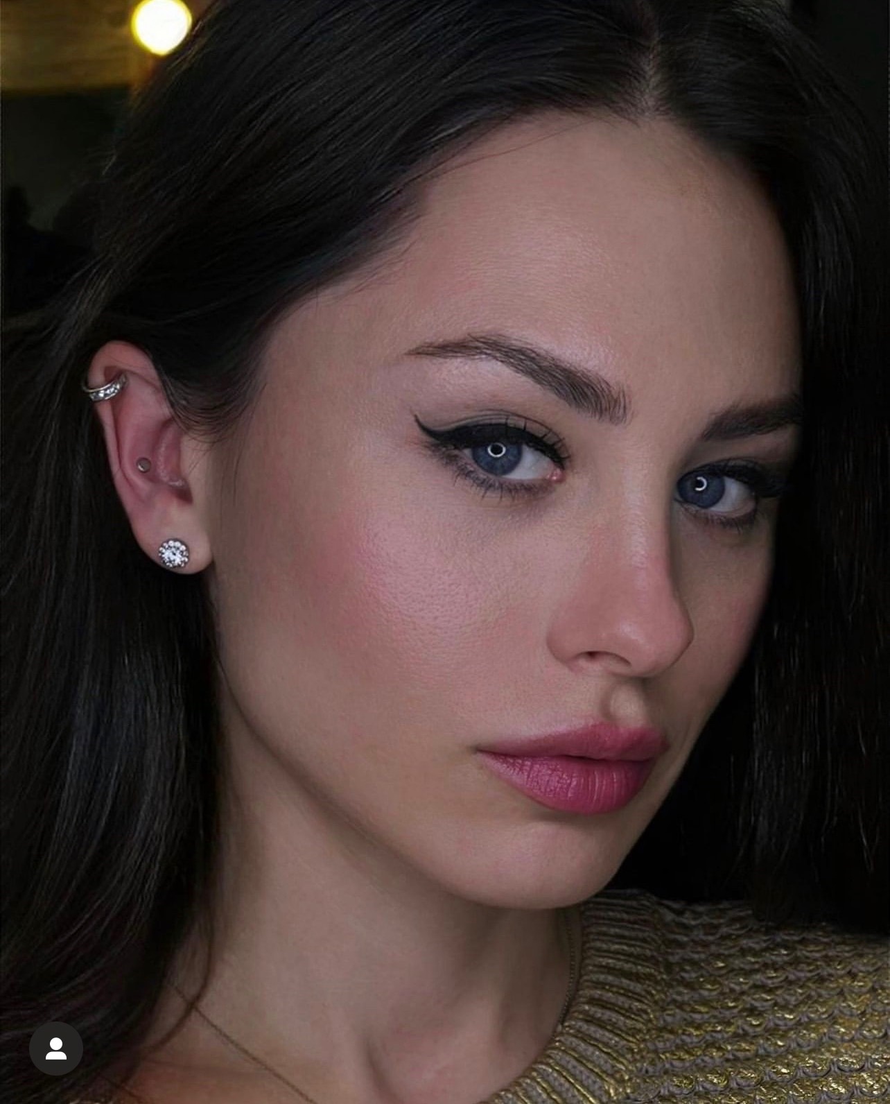   Заживший хеликс с кольцом и новый прокол "конч"