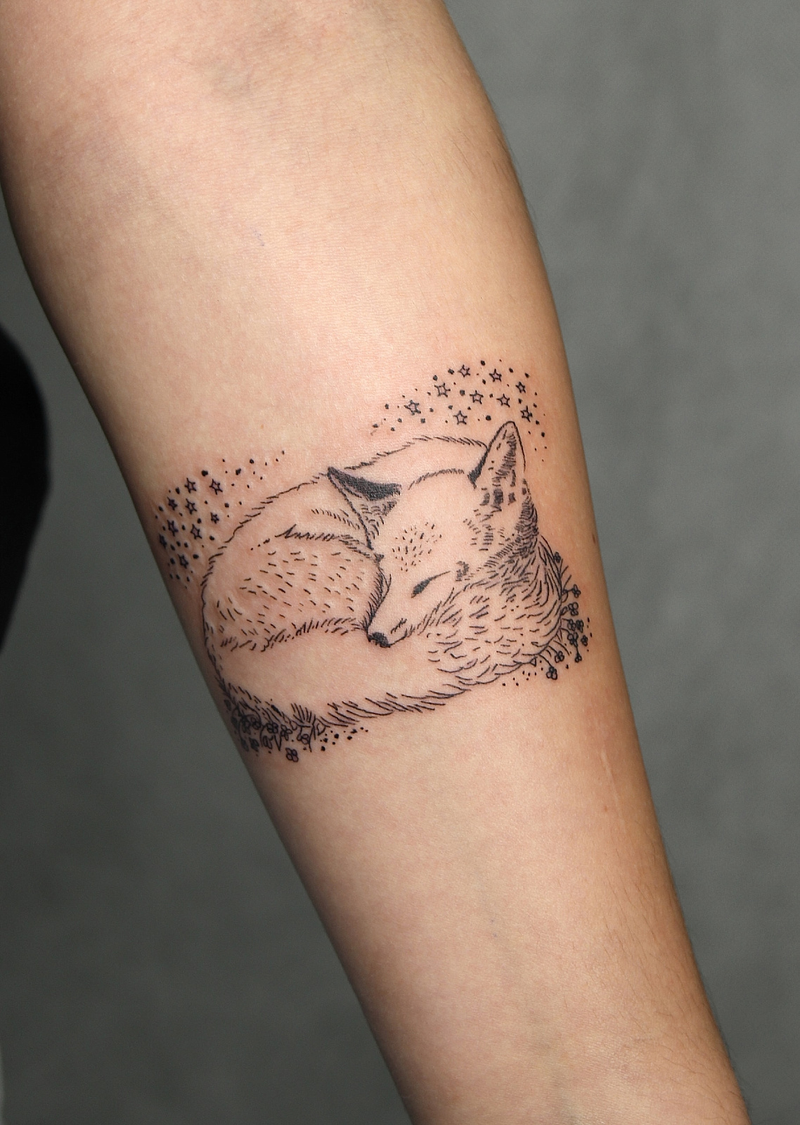 Спящая лисичка от мастера Анастасии Кульченко 