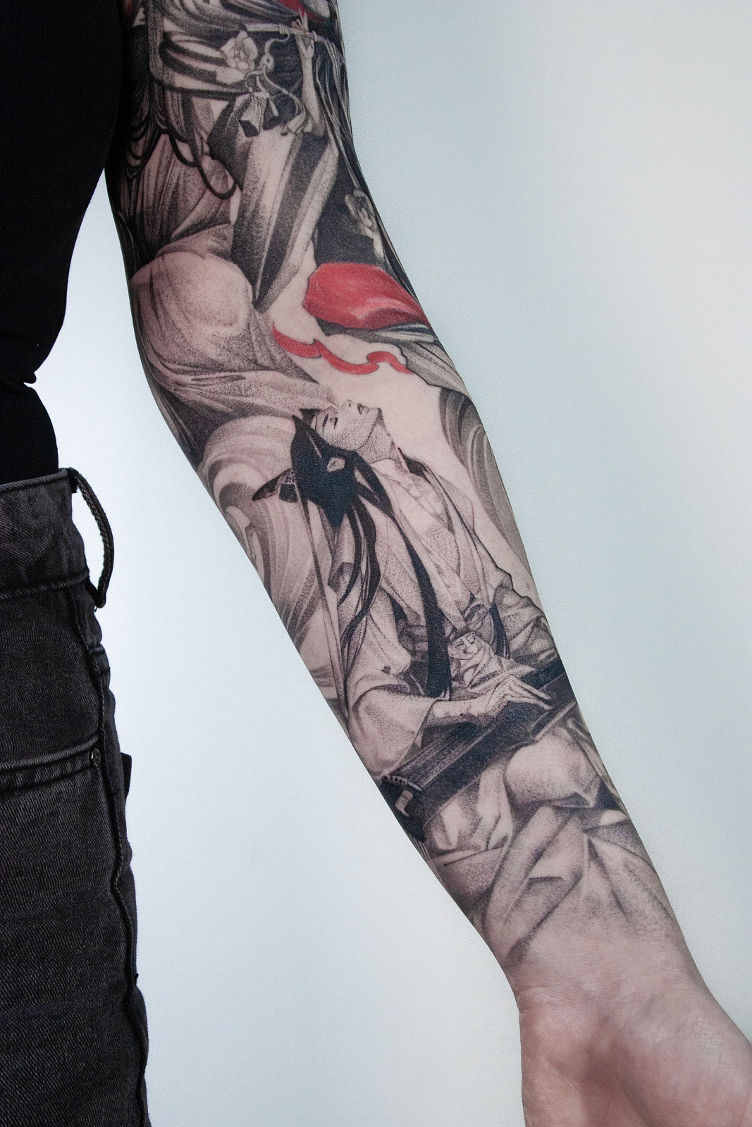 Стилизованная тату по китайской новелле &quot;Благословение небожителей&quot; 